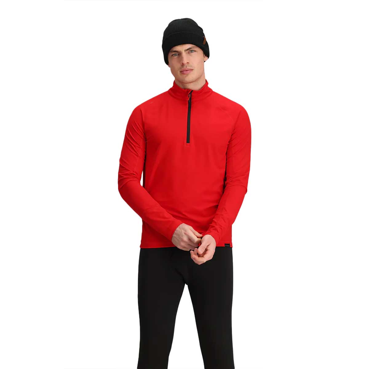 Obermeyer Flex 1/4 Zip Top Men's in Fresno Red